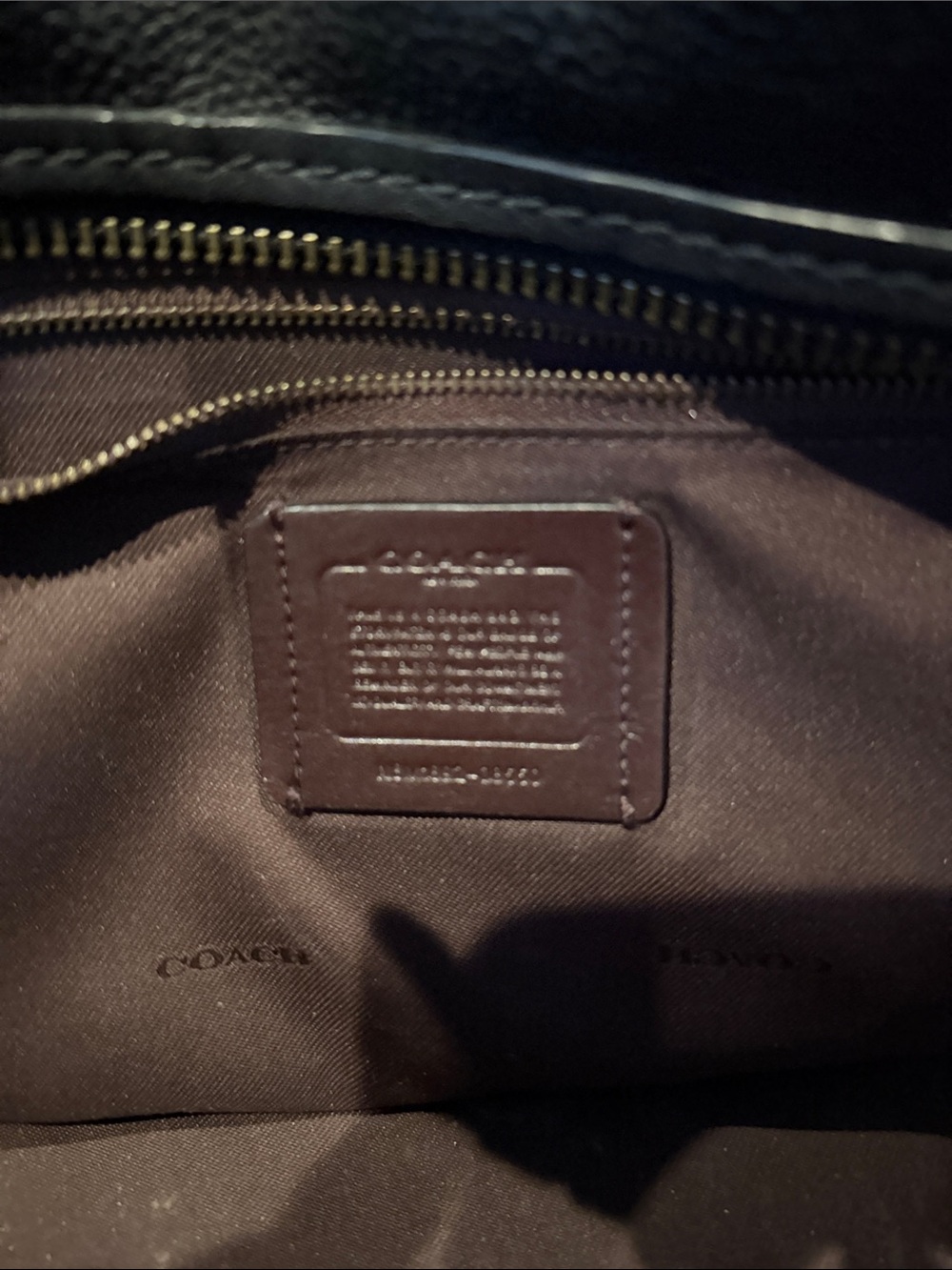 Coach Black Leather Satchel with Silver Stud & Skull Accents - Picture 5 of 6